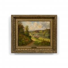 Pierre Ernest Ballue French 19 20th Century oil on canvas of a summer landscape by Pierre Ernest Ba - 4654576