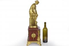 Pierre Eug ne Emile H bert Thetis Bronze Sculpture Mantel Clock Pierre Emile H bert Georges Servant - 727727