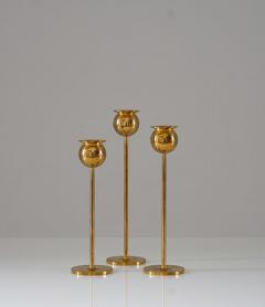 Pierre Forsell Swedish Candle Holders in Brass by Pierre Forsell for Skultuna - 3102686