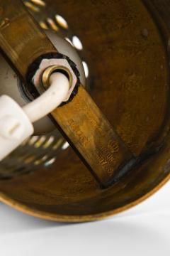 Pierre Forssell Cylindrical Brass Table Lamp by Pierre Forssell 1950s - 4443652