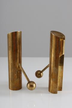 Pierre Forssell Swedish Candle Holders in Brass by Pierre Forsell for Skultuna 1960s - 803863