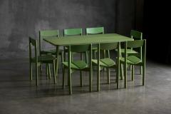 Pierre Gautier Delaye Green Coffee Bean Dining Chairs by Pierre Gautier Delaye France 1965 - 4286153
