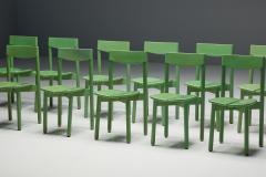 Pierre Gautier Delaye Green Coffee Bean Dining Chairs by Pierre Gautier Delaye France 1965 - 4286176