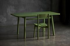 Pierre Gautier Delaye Green Coffee Bean Dining Set by Pierre Gautier Delaye France 1965 - 4286165
