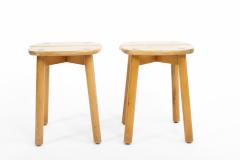 Pierre Gautier Delaye Pine Buffet Stools by Pierre Gautier Delaye Two Available  - 1332351