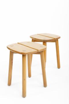 Pierre Gautier Delaye Pine Buffet Stools by Pierre Gautier Delaye Two Available  - 1332353