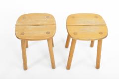 Pierre Gautier Delaye Pine Buffet Stools by Pierre Gautier Delaye Two Available  - 1332354