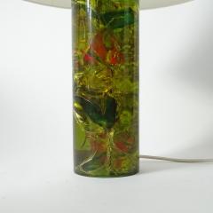 Pierre Giraudon Green Fractal Resin Table Lamp France 1970s - 3542878