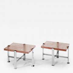 Pierre Giraudon Pair Of Mid Century resin toppe tables attributed to Pierre Giraudon 1923 2012  - 3139587