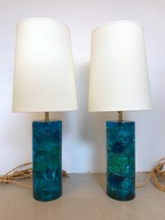 Pierre Giraudon Pair of Lamps Fractal Resin France 1970s - 518644