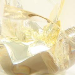 Pierre Giraudon Pierre Giraudon Fractured Resin Sphere Acrylic Sculpture Clear Yellow Gold - 2777625