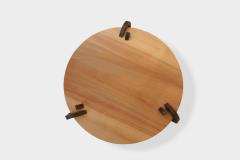 Pierre Grinbaum PIERCING Side table with wrought iron legs and pear wood top - 4453709