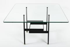 Pierre Guariche French Mid Century Modern Steel and Glass Coffee Table by Pierre Guariche - 4096383