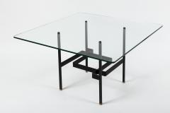Pierre Guariche French Mid Century Modern Steel and Glass Coffee Table by Pierre Guariche - 4096385