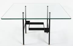 Pierre Guariche French Mid Century Modern Steel and Glass Coffee Table by Pierre Guariche - 4096418