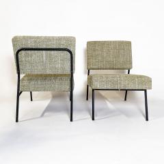 Pierre Guariche PAIR OF SLIPPER CHAIRS BY PIERRE GUARICHE EDITION AIRBORNE 1955  - 2558172