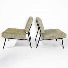 Pierre Guariche PAIR OF SLIPPER CHAIRS BY PIERRE GUARICHE EDITION AIRBORNE 1955  - 2558173