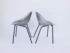 Pierre Guariche PIERRE GUARICHE CAST ALUMINUM PAIR OF TULIP CHAIRS FOR STEINER FRANCE CIRCA 1954 - 1581171