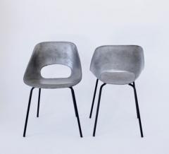 Pierre Guariche PIERRE GUARICHE CAST ALUMINUM PAIR OF TULIP CHAIRS FOR STEINER FRANCE CIRCA 1954 - 1581172