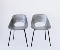 Pierre Guariche PIERRE GUARICHE CAST ALUMINUM PAIR OF TULIP CHAIRS FOR STEINER FRANCE CIRCA 1954 - 1581174