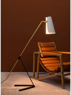 Pierre Guariche PIERRE GUARICHE G21 FLOOR LAMP IN WHITE - 3595385