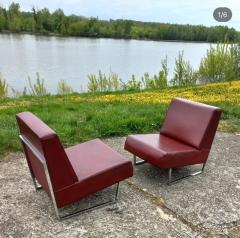 Pierre Guariche Pair of Courchevel low chairs by Pierre Guariche France 1959s - 3687307