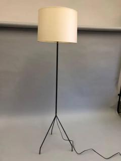 Pierre Guariche Pair of French Mid Century Modern Minimalist Iron Floor Lamps Pierre Guariche - 4111432