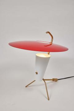 Pierre Guariche Pierre Guariche G24 Table Lamp in Red and White for Sammode Studio - 1897035
