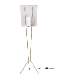 Pierre Guariche Pierre Guariche Kite Floor Lamp in Black and White for Sammode Studio - 1897539