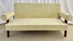 Pierre Jeanneret Authentic Pierre Jeanneret Upholstered Bridge Sofa Chair Set Mid Century Modern - 4224276