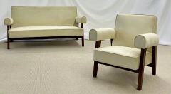 Pierre Jeanneret Authentic Pierre Jeanneret Upholstered Bridge Sofa Mid Century Modern Markings - 2488720
