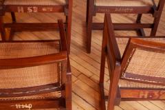 Pierre Jeanneret Beautiful set of six box armchairs by Pierre Jeanneret circa late 1950s  - 4156027