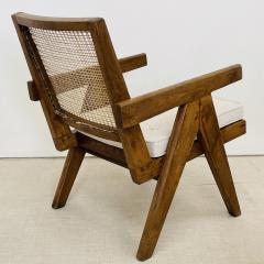 Pierre Jeanneret French Mid Century Modern Easy Armchairs Teak Chandigarh - 3800485