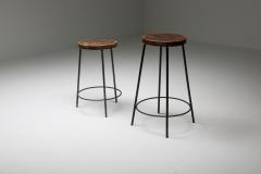 Pierre Jeanneret Jeanneret Teak Iron Stool PJ 011023 1960s - 1931302