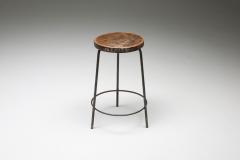 Pierre Jeanneret Jeanneret Teak Iron Stool PJ 011023 1960s - 1931303