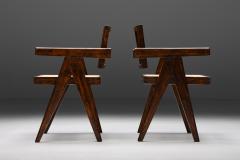 Pierre Jeanneret Office Cane Chairs by Pierre Jeanneret 1955 - 2610994