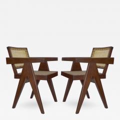 Pierre Jeanneret Pair of PJ SI 28 D Armchairs designed by Pierre Jeannerete for Chandigrah - 268560