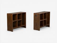 Pierre Jeanneret Pierre Jeanneret 5 Hole File Racks or Bookcases Teak Chandigarh 1960s - 4610048