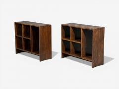 Pierre Jeanneret Pierre Jeanneret 5 Hole File Racks or Bookcases Teak Chandigarh 1960s - 4610050