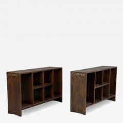 Pierre Jeanneret Pierre Jeanneret 6 Hole File Racks or Bookcases Teak Chandigarh 1960s - 4575236