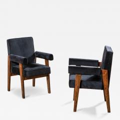 Pierre Jeanneret Pierre Jeanneret Advocate Armchairs Teak Frame 1955 - 4796034