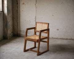 Pierre Jeanneret Pierre Jeanneret Box Armchair Teak Cane Chandigarh India 1960s - 4731469