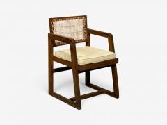 Pierre Jeanneret Pierre Jeanneret Box Armchair Teak Cane Chandigarh India 1960s - 4731470