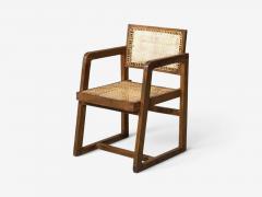 Pierre Jeanneret Pierre Jeanneret Box Armchair Teak Cane Chandigarh India 1960s - 4731472
