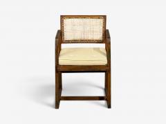 Pierre Jeanneret Pierre Jeanneret Box Armchair Teak Cane Chandigarh India 1960s - 4731476