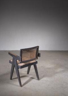 Pierre Jeanneret Pierre Jeanneret Chandigarh High Court black V leg chair 1950s - 2850678