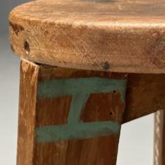 Pierre Jeanneret Pierre Jeanneret French Mid Century Modern High Stools Teak India c 1960s - 3496901