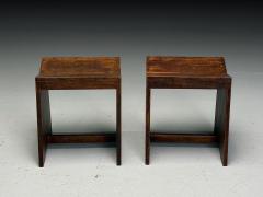Pierre Jeanneret Pierre Jeanneret French Mid Century Modern Sewing Stools Chandigarh 1960s - 4114586