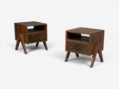 Pierre Jeanneret Pierre Jeanneret Nightstands Teak Chandigarh India 1960s - 4610166