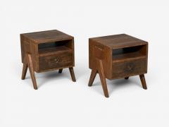 Pierre Jeanneret Pierre Jeanneret Nightstands Teak Chandigarh India 1960s - 4610173